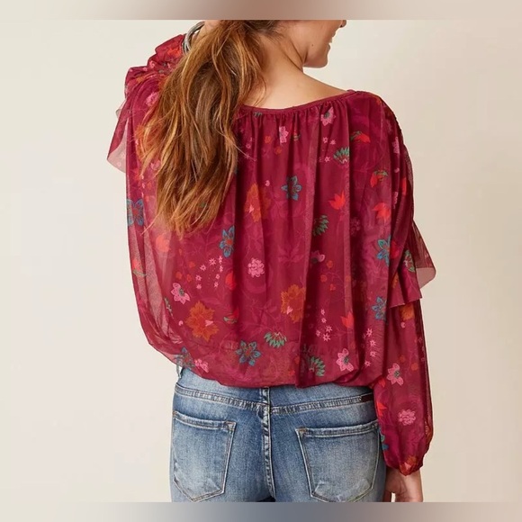Free People Wildflower  Honey Top Women's Top  size S - Picture 3 of 6